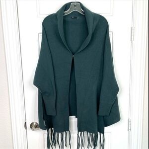 LOVE TOKEN Long Sleeve Soft Knit Cardigan NEW Boho Fringe Trim Sweater